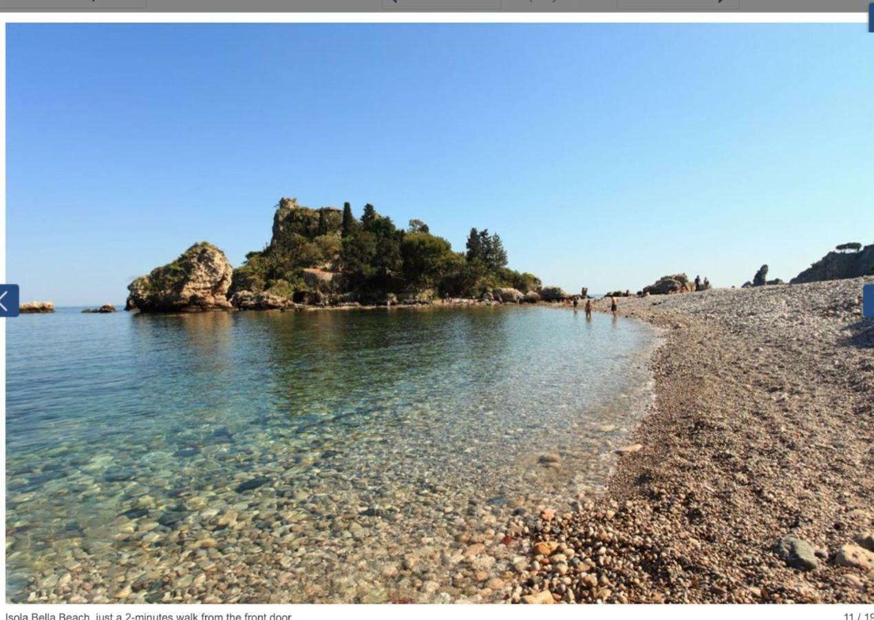 Luxury Apartment And Charm Sea View Isola Bella Taormina Bagian luar foto